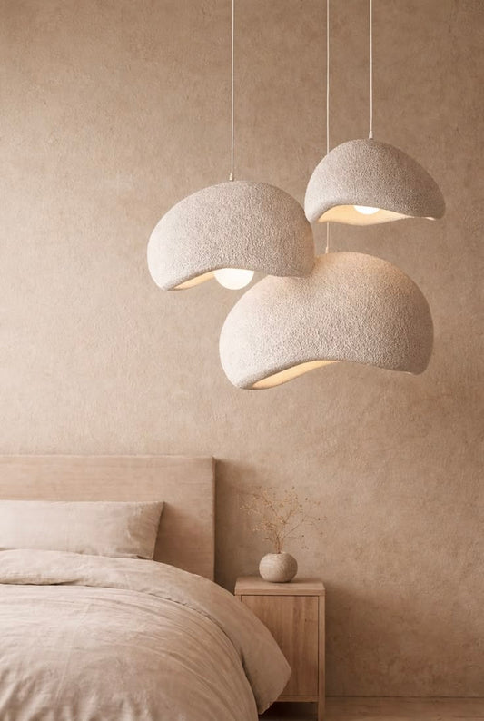 ZenForma Pendant Light – Wabi-Sabi design hanglamp met zachte organische vorm