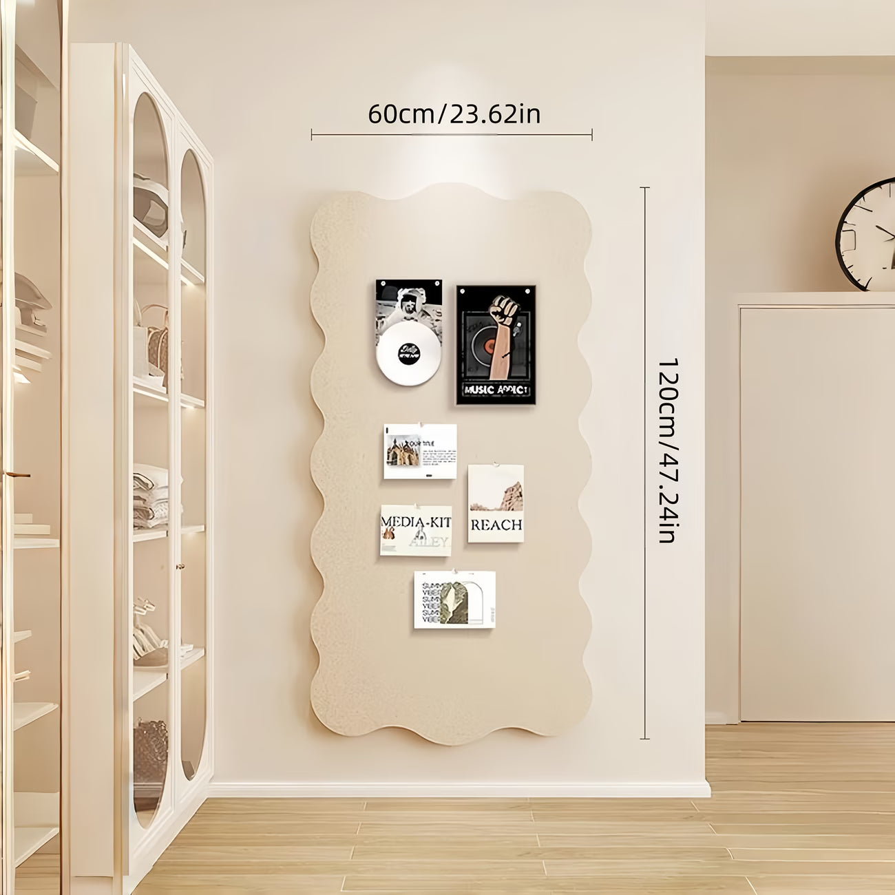 CloudWave Felt Board – Stijlvol vilten prikbord voor foto’s, notities en inspiratie