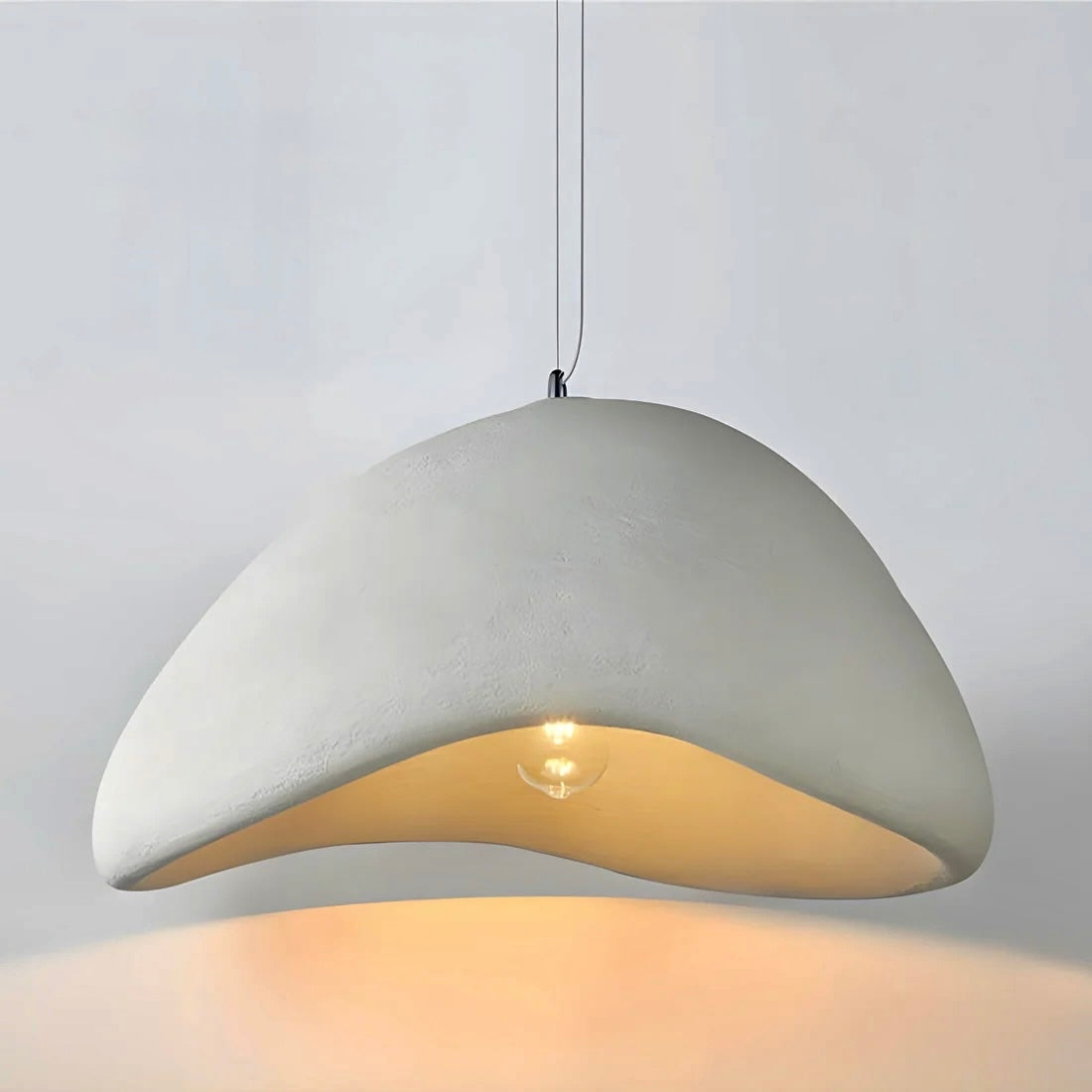 ZenForma Pendant Light – Wabi-Sabi design hanglamp met zachte organische vorm