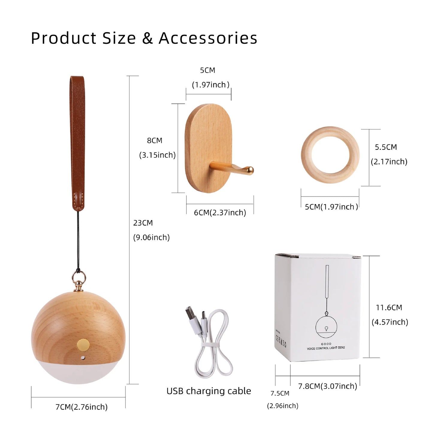 LumiVoice Lamp – Draadloze designlamp met touch & spraakfunctie